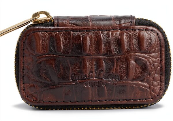 Portagioie in pelle Gusti 2A388-22-128 marrone scuro-4