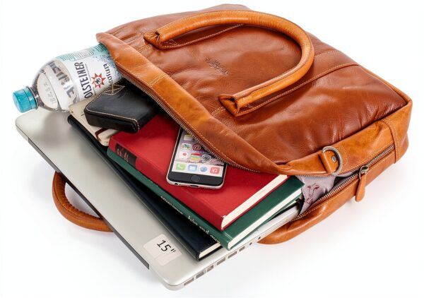 Borsa business in pelle Miele Marrone Valigetta 2B59-20-2wp-6