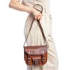 Gusti Borsa a Tracolla in Pelle Vintage H3 Modello Unisex 23x21x9 cm-9