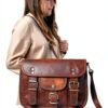 Gusti Borsa a Tracolla in Pelle Vintage H3 Modello Unisex 23x21x9 cm-5