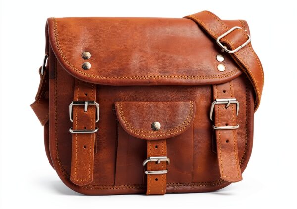 Gusti Borsa a Tracolla in Pelle Vintage H3 Modello Unisex 23x21x9 cm-0