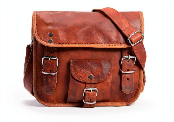 Gusti Borsa a Tracolla in Pelle Vintage H3 Modello Unisex 23x21x9 cm-6