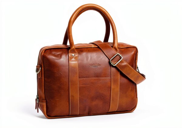 Borsa business in pelle Miele Marrone Valigetta 2B59-20-2wp-5