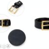 Cintura in pelle Allrounder Nero – pelle di capra vegana-3