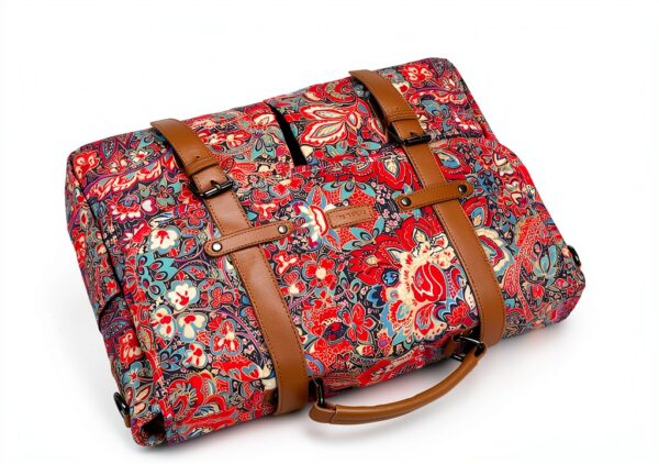Borsa a tracolla da donna BAOSHA per laptop 15,6" Satchel floreale-3