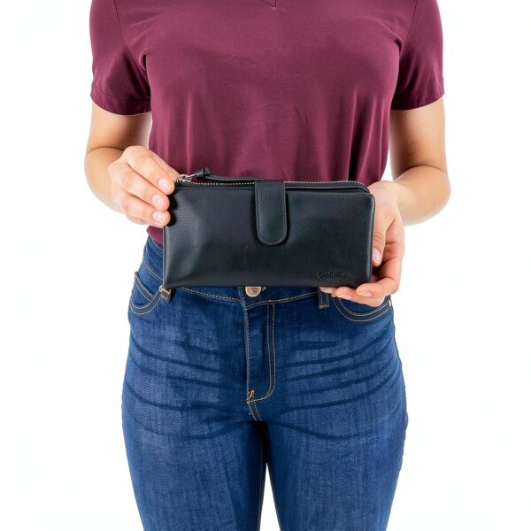 Portafoglio in pelle Gusti Nero Donna Taglia unica Modello 2A257-1