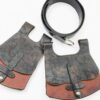 Borsa da Cintura Medievale HiiFeuer in Finta Pelle Marrone C-1