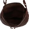 Borsa a tracolla in pelle Nyra vintage Cognac elegante e resistente-2
