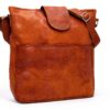 Borsa a tracolla in pelle Gusti Jacqueline S Shopper marrone 30x26 cm-6
