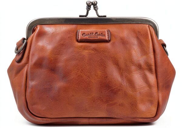 Gusti Borsa a tracolla in pelle Britney – Borsa da donna – Marrone-8