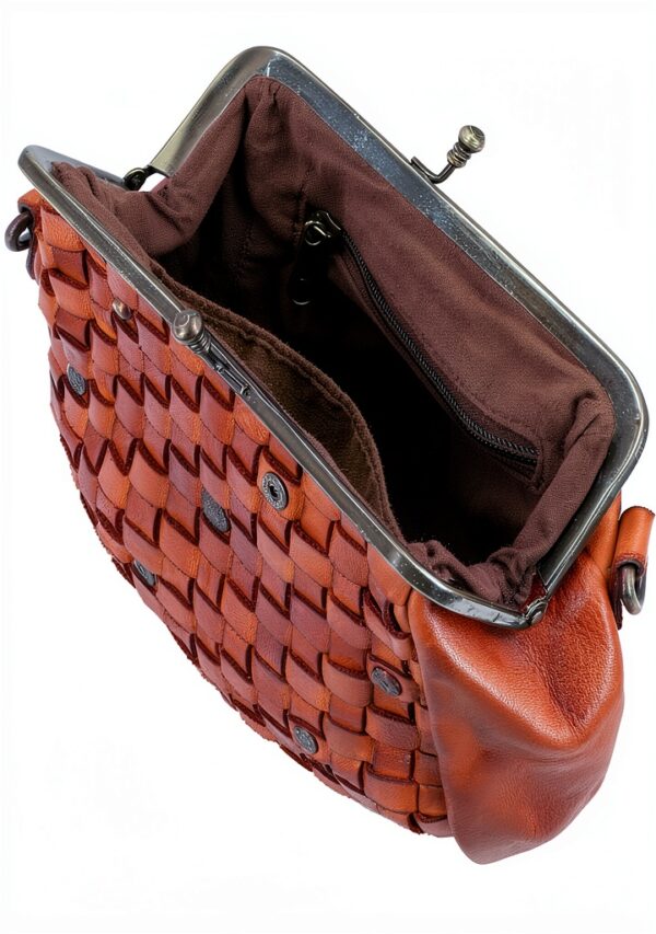 Gusti Borsa a tracolla in pelle Britney – Borsa da donna – Marrone-6