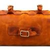 Borsa da manubrio Gusti in pelle marrone con fissaggio 2F61-20-5-5