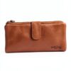 Portafoglio donna in pelle GUSTI 2A257 Nocciola porta carte RFID-7