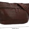Borsa a tracolla in pelle Nyra vintage Cognac elegante e resistente-5