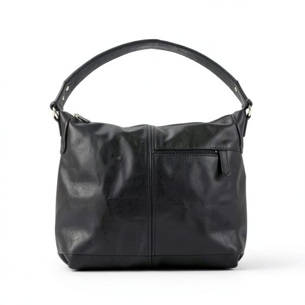 Borsa a tracolla donna in pelle Gusti Hannah Nero, design elegante-1