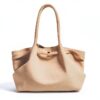 Borsa Makukke in finta pelle scamosciata da donna grande vintage rosso-3