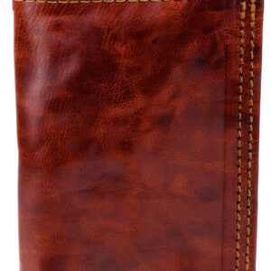 Portafoglio Gusti Leder in vera pelle marrone modello A144 unisex-0
