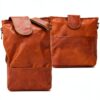 Borsa a tracolla in pelle Gusti Jacqueline S Shopper marrone 30x26 cm-4