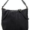 Borsa a tracolla donna in pelle Gusti Hannah Nero, design elegante-5