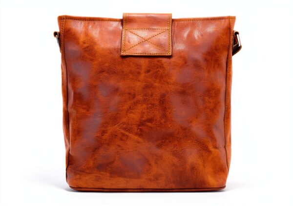 Borsa a tracolla in pelle Gusti Jacqueline S Shopper marrone 30x26 cm-8