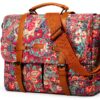 Borsa a tracolla da donna BAOSHA per laptop 15,6" Satchel floreale-0