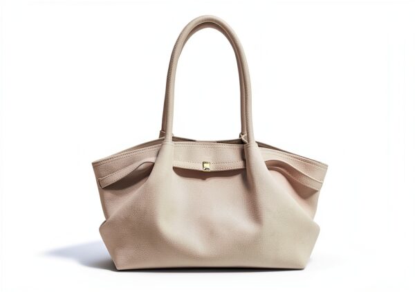 Borsa Makukke in finta pelle scamosciata da donna grande vintage rosso-5