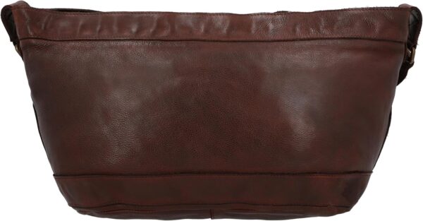 Borsa a tracolla in pelle Nyra vintage Cognac elegante e resistente-3