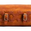 Borsa da manubrio Gusti in pelle marrone con fissaggio 2F61-20-5-4