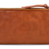 Portafoglio donna in pelle GUSTI 2A257 Nocciola porta carte RFID-6