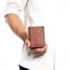 Portafoglio Gusti Leder in vera pelle marrone modello A144 unisex-1