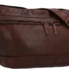 Borsa a tracolla in pelle Nyra vintage Cognac elegante e resistente-0