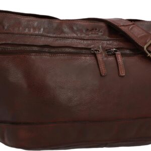 Borsa a tracolla in pelle Nyra vintage Cognac elegante e resistente-0