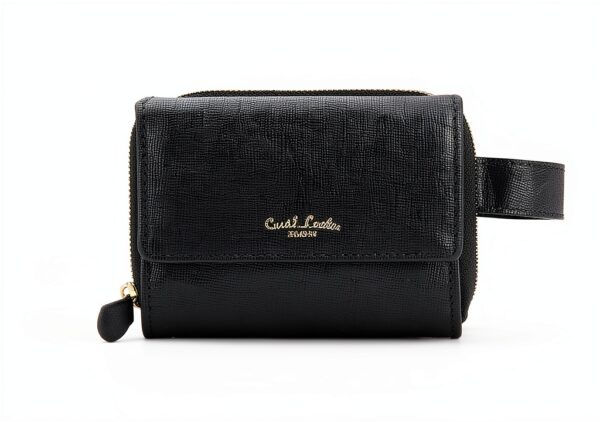 Portafoglio in pelle Gusti Brigitta Nero Saffiano Donna Taglia unica-3