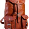 Gusti Zaino Vintage Marrone M30 in Pelle Vera Unisex Donna Uomo-0