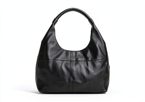 Borsa in pelle Gusti Giulia Shopper nera design vintage 36x24 cm-1
