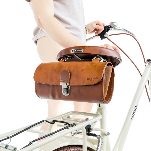 Gusti in pelle borsa da sella vintage marrone modello 2G82-20-72-1