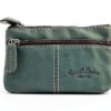 Portachiavi in pelle Gusti Rook blu pelle premium compatto 11x7 cm-8