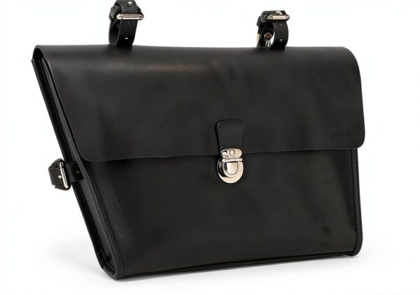 Borsa bici in pelle Gusti Borsa da telaio nera 2g143-26-25-L-6