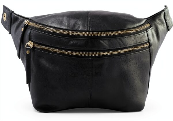Marsupio in pelle Gusti Freya - Unisex, nero, modello 2G77-4
