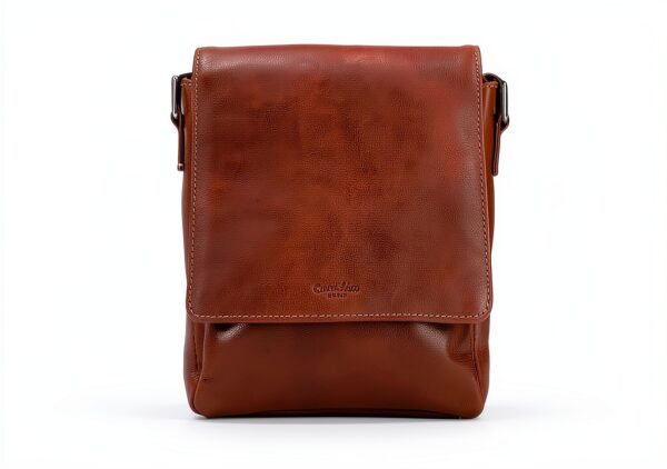 Borsa a spalla in pelle Gusti colby marrone unisex design vintage-5