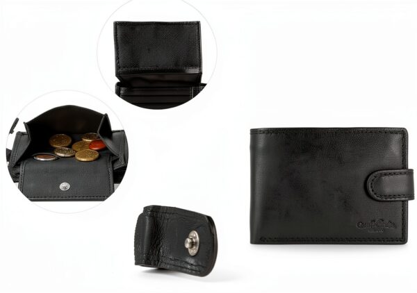 Portafoglio uomo Gusti Leder Gustav vintage nero modello 2A59-4