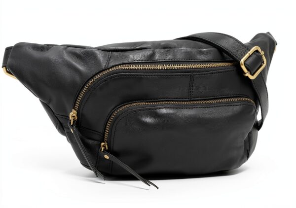 Gusti Marsupio in pelle, stile vintage, in pelle, Nero , taglia unica, Stile retr-1