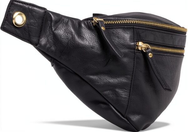 Marsupio in pelle Gusti Freya - Unisex, nero, modello 2G77-6