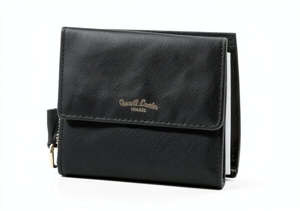 Portafoglio in pelle Gusti Brigitta Nero Saffiano Donna Taglia unica-4