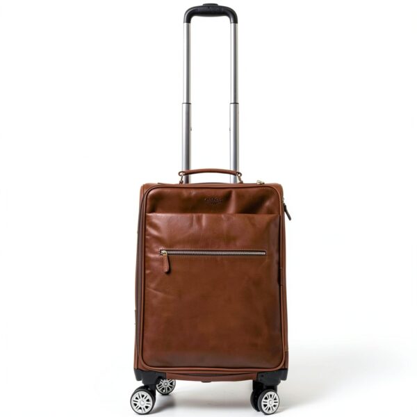 Borsa da viaggio in pelle Gusti – Trolley Asia marrone 59x27x38 cm-6