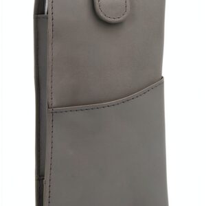 Gusti Leder Portaocchiali grigio – custodia in pelle vegana, vintage-0