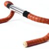 Nastro manubrio Gusti Fausto C. in pelle marrone 200 cm tappi sughero-3