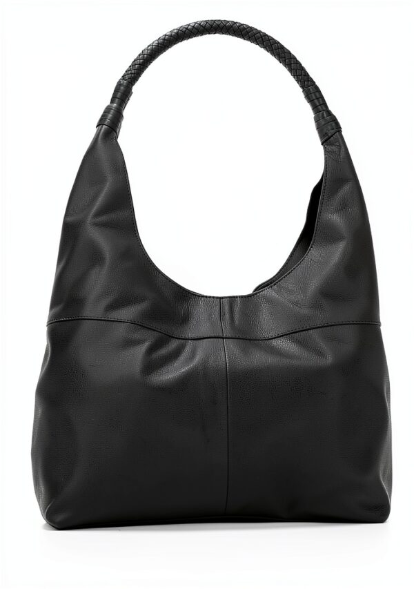 Borsa in pelle Gusti Giulia Shopper nera design vintage 36x24 cm-6