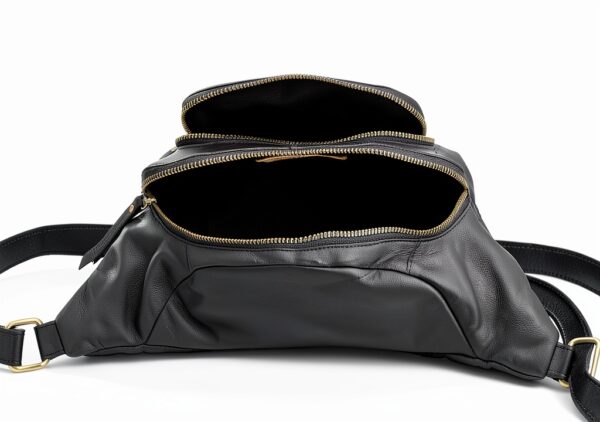 Gusti Marsupio in pelle, stile vintage, in pelle, Nero , taglia unica, Stile retr-2