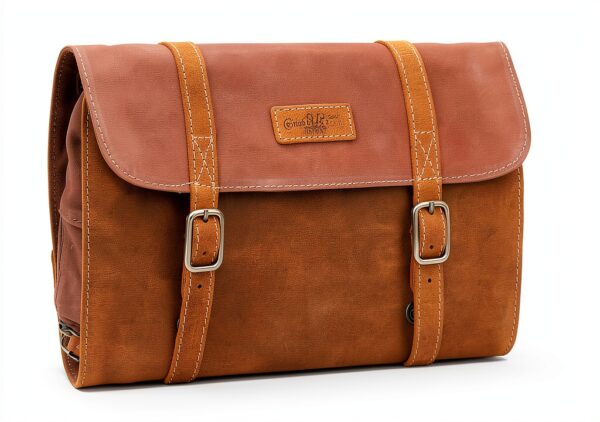 Gusti Borsa in pelle – Rodney beauty case per uomo e donna marrone & tela-4